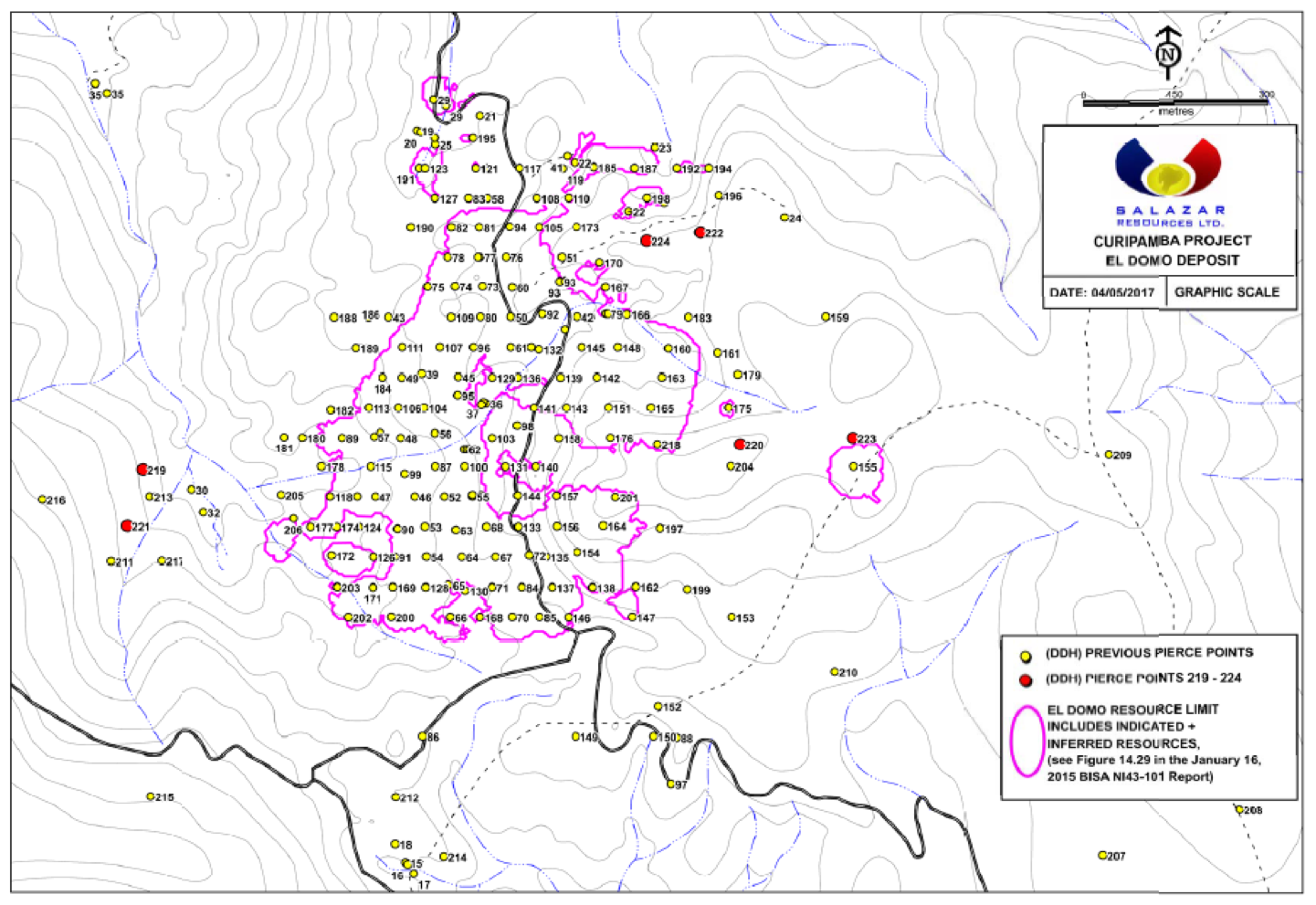 El Domo Deposit – Pierce Point Map